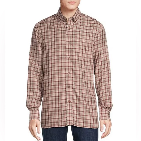 DANIEL CREMIEUX Plaid Shirt, New without tags, large size - Picture 1 of 16